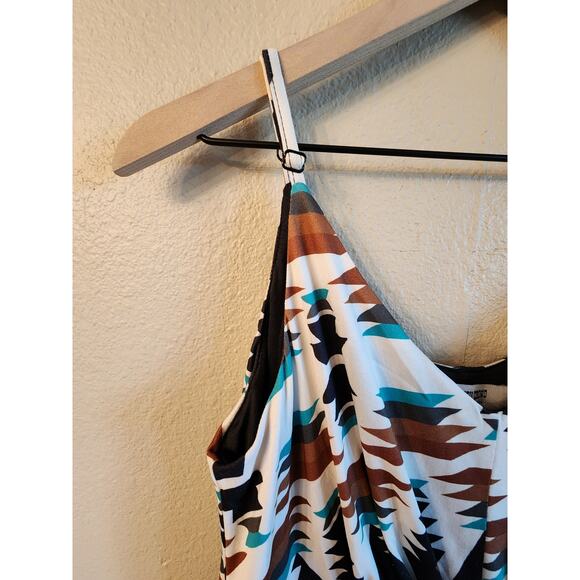 Rowdy Crowd Clothing Aztec Cowgirl Tulle Maxi Dress SZ Small Southwestern - Picture 4 of 12